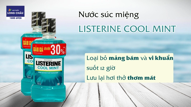 Nước súc miệng Listerine Cool Mint chai 750ml