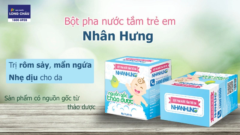 Bột pha nước tắm trẻ em Nhân Hưng