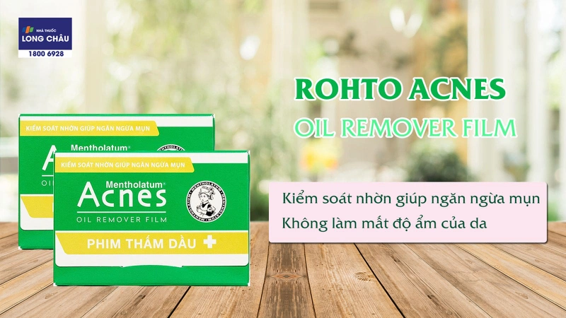 PHIM THẤM DẦU ROHTO ACNES OIL REMOVER FILM 50 tờ