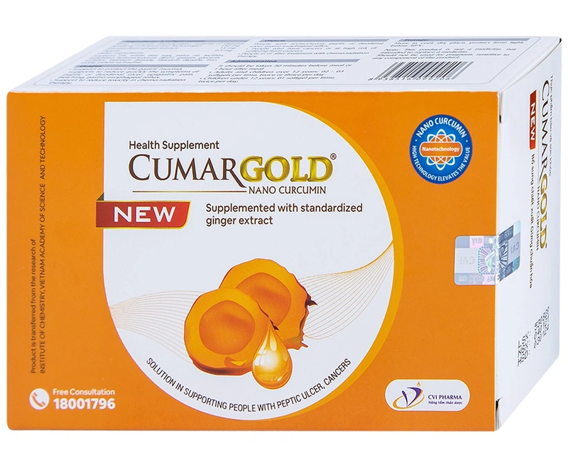 Viên uống hỗ trợ điều trị viêm loét dạ dày, ung bướu CumarGold New 30 Viên 1