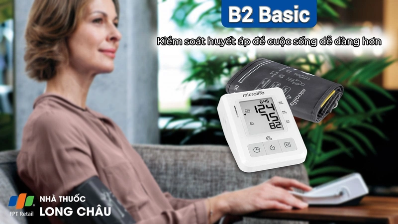 Máy Đo Huyết Áp Bắp Tay Microlife B2 Basic 1 Cái