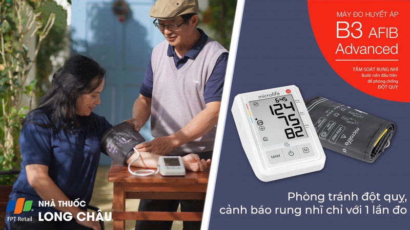 Máy B3 AFIB Advanced Microlife Đo Huyết Áp Bắp Tay - Cảnh Báo Đột Quỵ (1 Cái)1