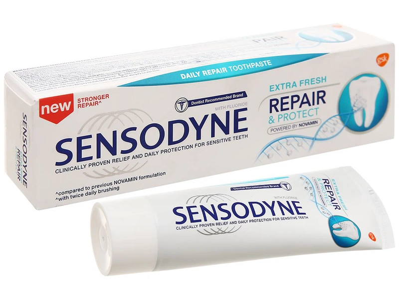 Kem đánh răng Sensodyne Repair & Pro Extra