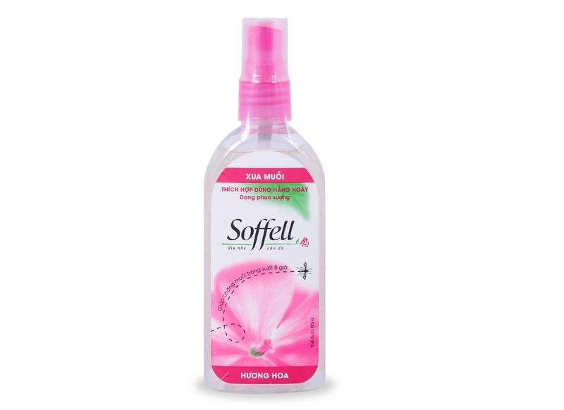 Xịt xua muỗi Soffell hương Hoa 80ml