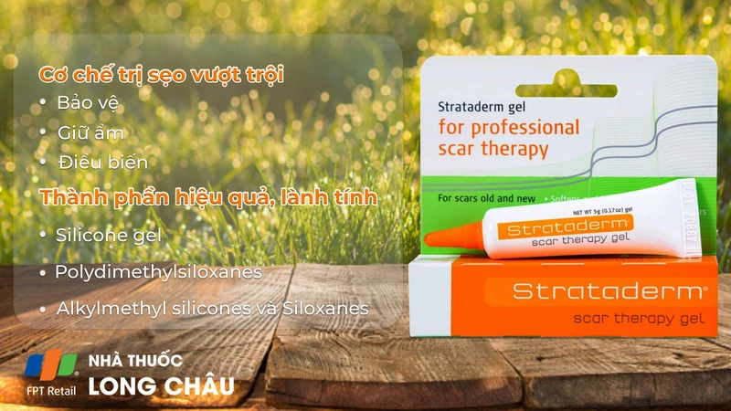 Gel trị sẹo Strataderm 5g