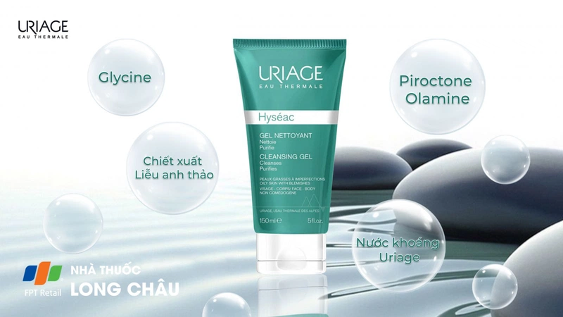 Gel rửa mặt Uriage Hyséac Cleansing Gel 1