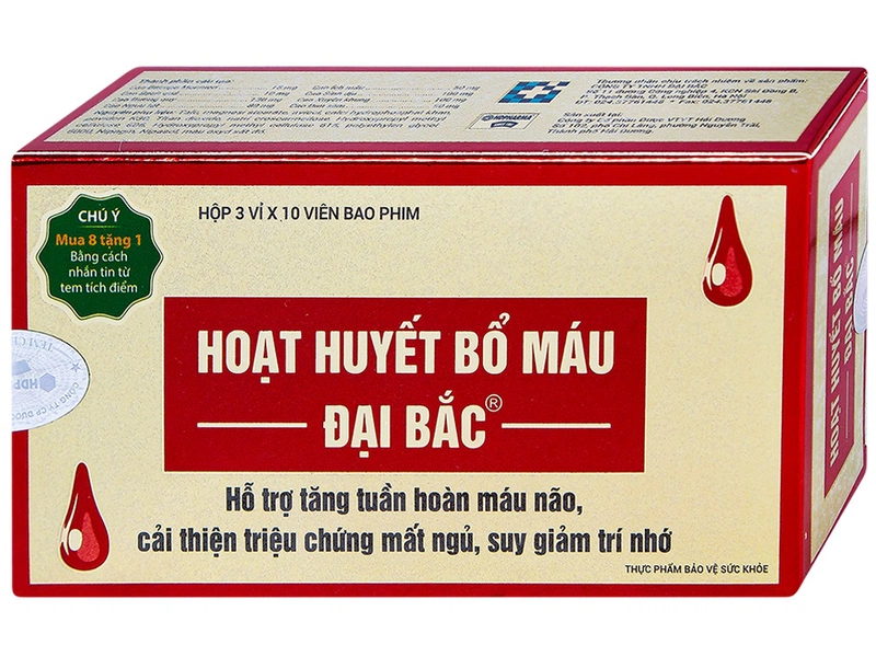 Viên uống Hoạt Huyết Bổ Máu Đại Bắc 3x10 1