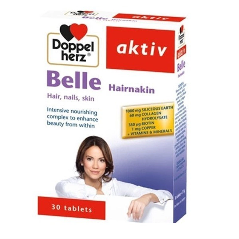 Viên uống dẹp da, tóc, móng Aktiv Belle Hair 30 viên