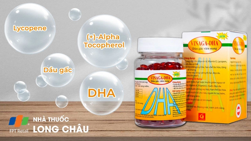 Vinaga DHA bổ sung dưỡng chất, chống oxy hoá