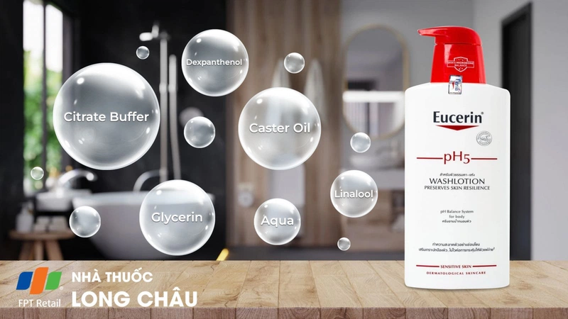 Sữa tắm Eucerin ph5 Washlotion 1