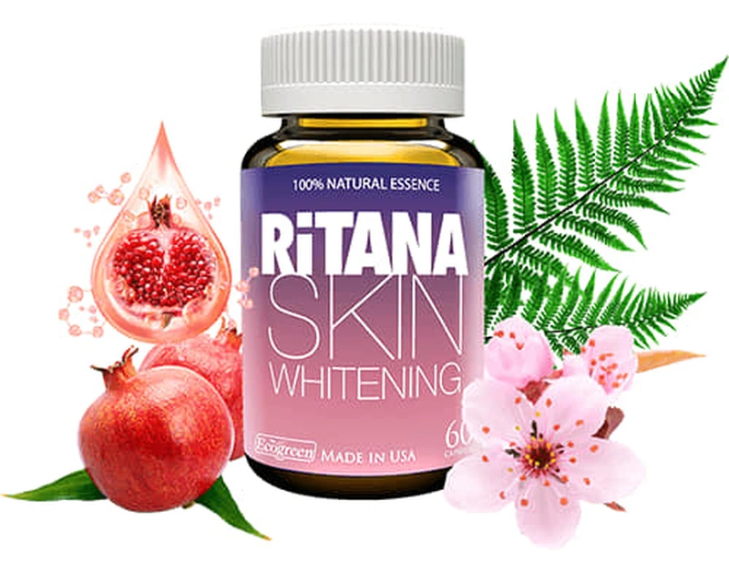 Viên uống trắng da Ritana Skin Whitening ecogreen 60 viên