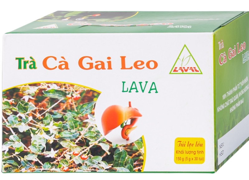 Trà túi lọc Cà Gai Leo Lava hỗ trợ bổ gan, giải độc gan, hạ men gan (5g x 30 túi)