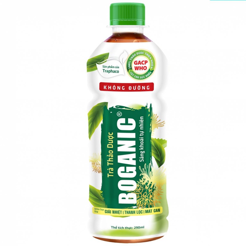 Trà Thảo Dược Boganic Traphaco 290Ml Không Đường 1